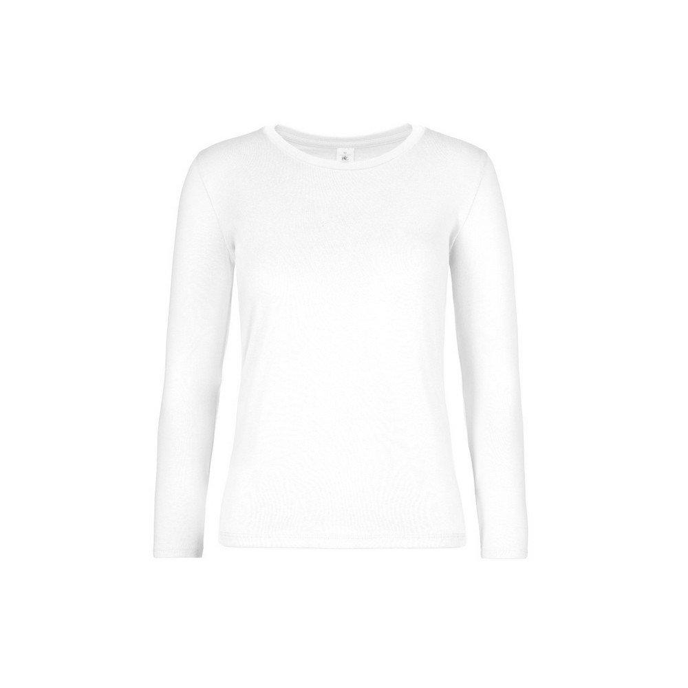 B&c #e190 Tshirt Langärmlig Damen Weiss M von B and C