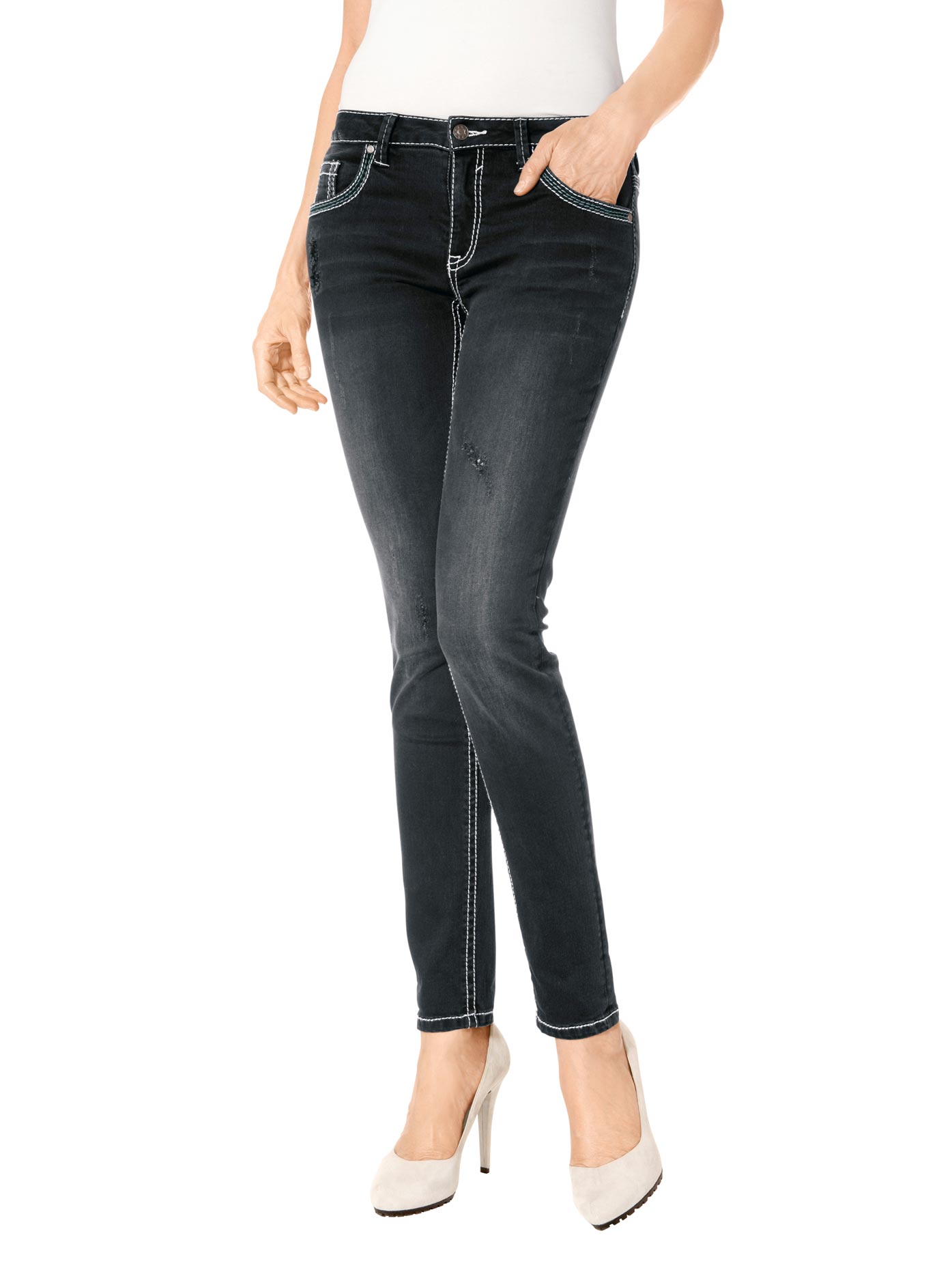 heine Boyfriend-Jeans, (1 tlg.) von heine