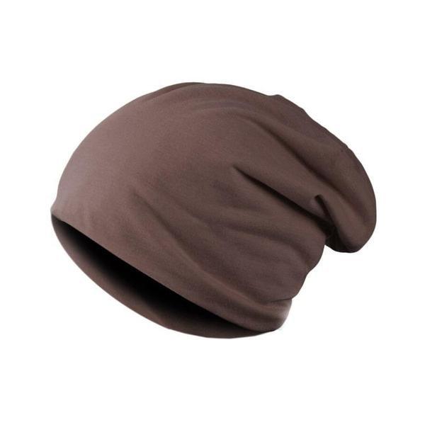 Dünne Beanie Im Baggy-stil Herren Erdbraun ONE SIZE von B2X