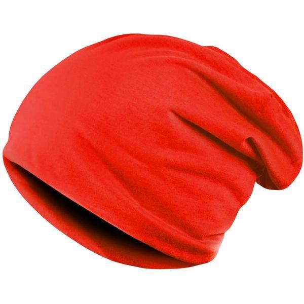 Dünne Beanie Im Baggy-stil Herren Rot Bunt ONE SIZE von B2X