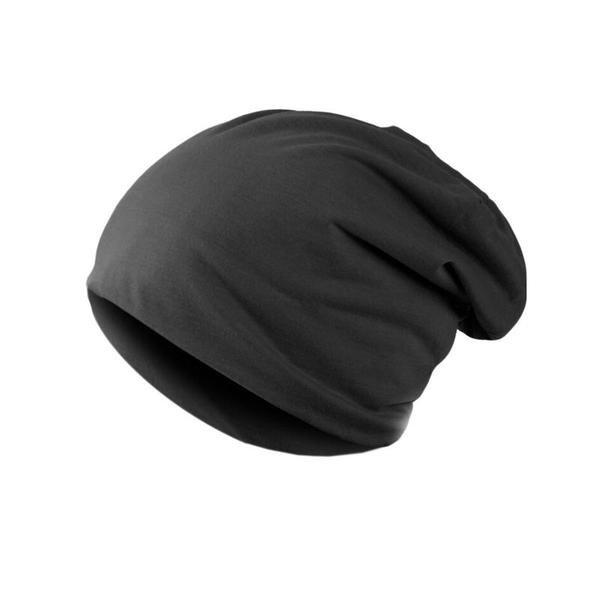 Dünne Beanie Im Baggy-stil Herren Schwarz ONE SIZE von B2X