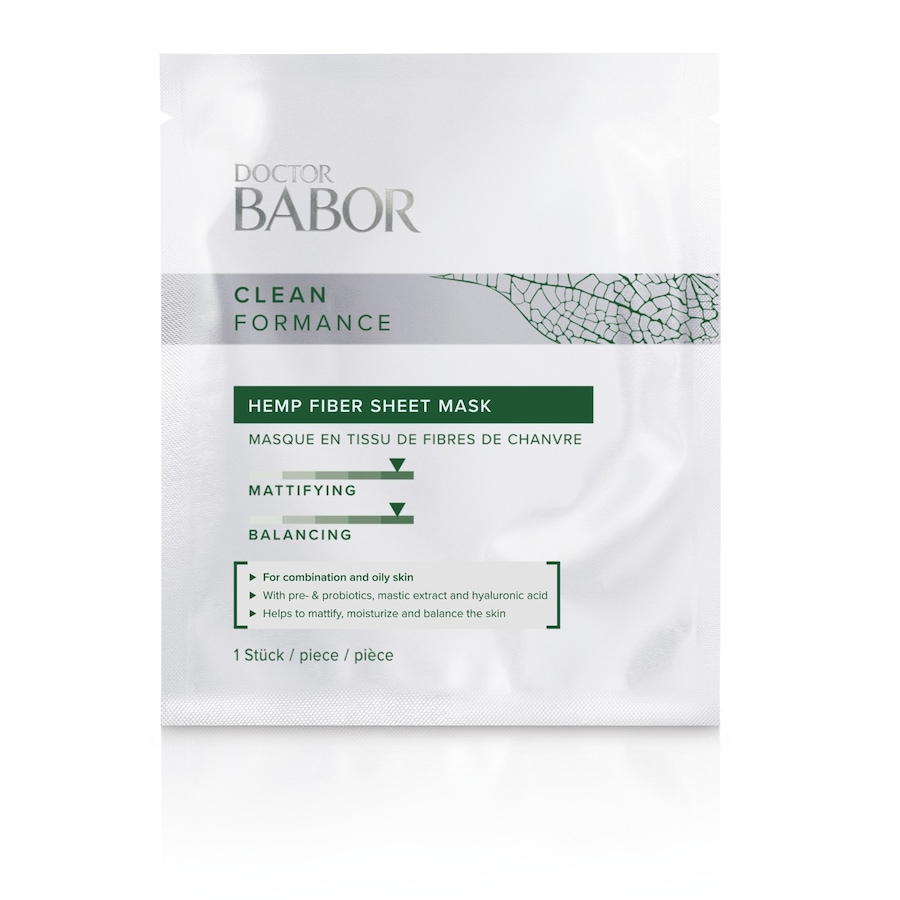 BABOR Cleanformance BABOR Cleanformance Hemp Fiber Sheet Mask feuchtigkeitsmaske 1.0 pieces von BABOR