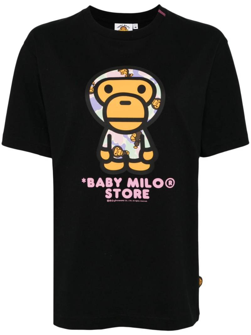 *BABY MILO® STORE BY *A BATHING APE® logo-print cotton T-shirt - Black von *BABY MILO® STORE BY *A BATHING APE®