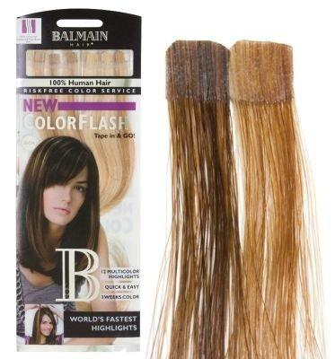 Cf 25 Cm Honey Blond & Walnut Color Flash Human Hair Damen Noyer ONE SIZE von BALMAIN