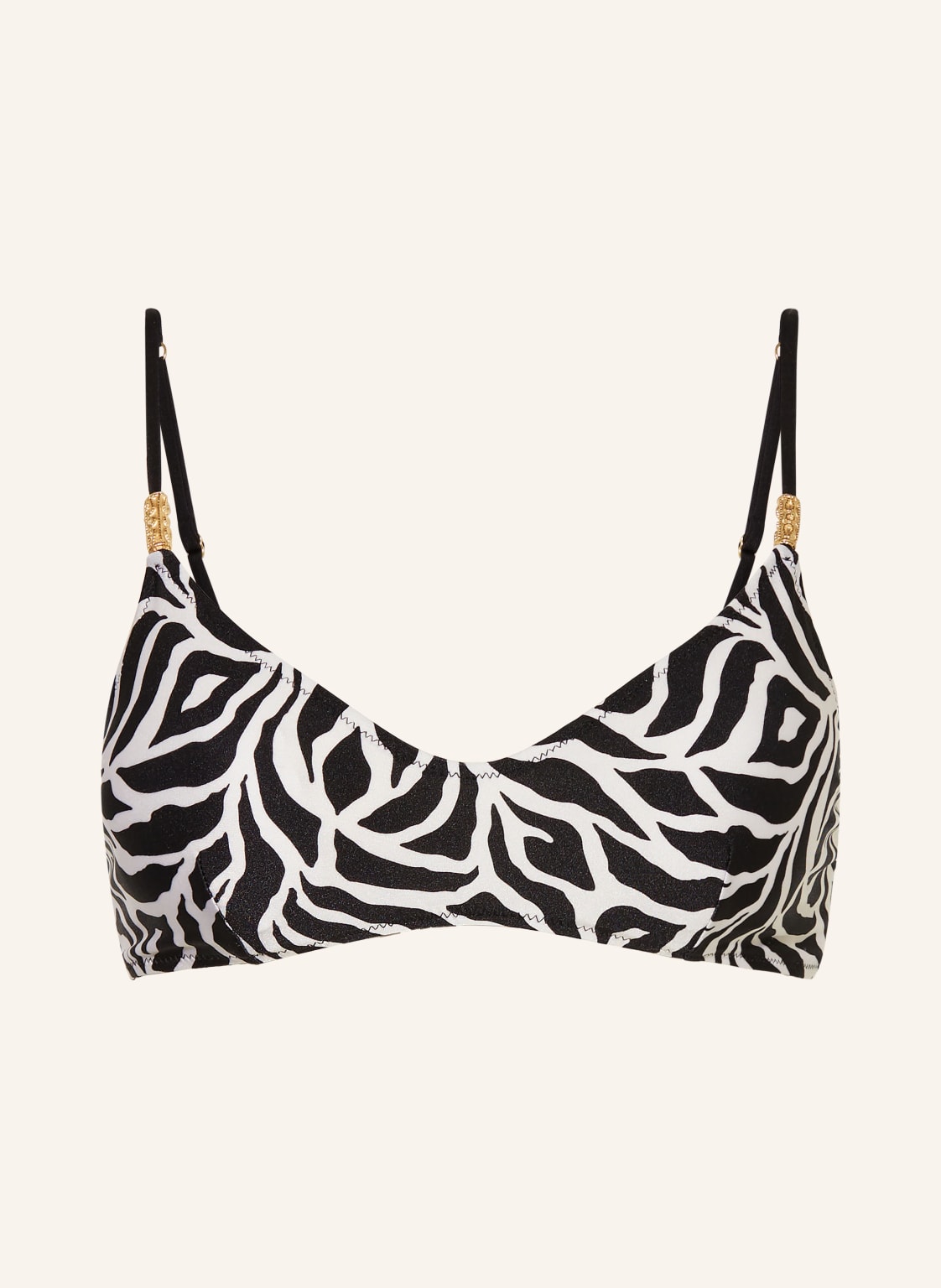 Banana Moon Couture Bralette-Bikini-Top Zebras Plago schwarz von BANANA MOON COUTURE