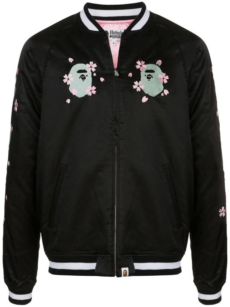 A BATHING APE® Sakura Souvenir jacket - Black von A BATHING APE®