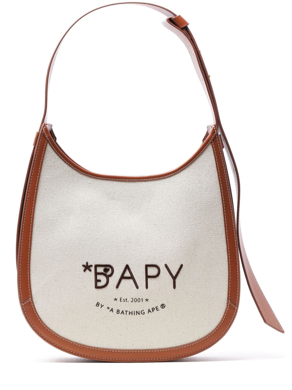 BAPY BY *A BATHING APE® logo-embroidered mini bag - Neutrals von BAPY BY *A BATHING APE®