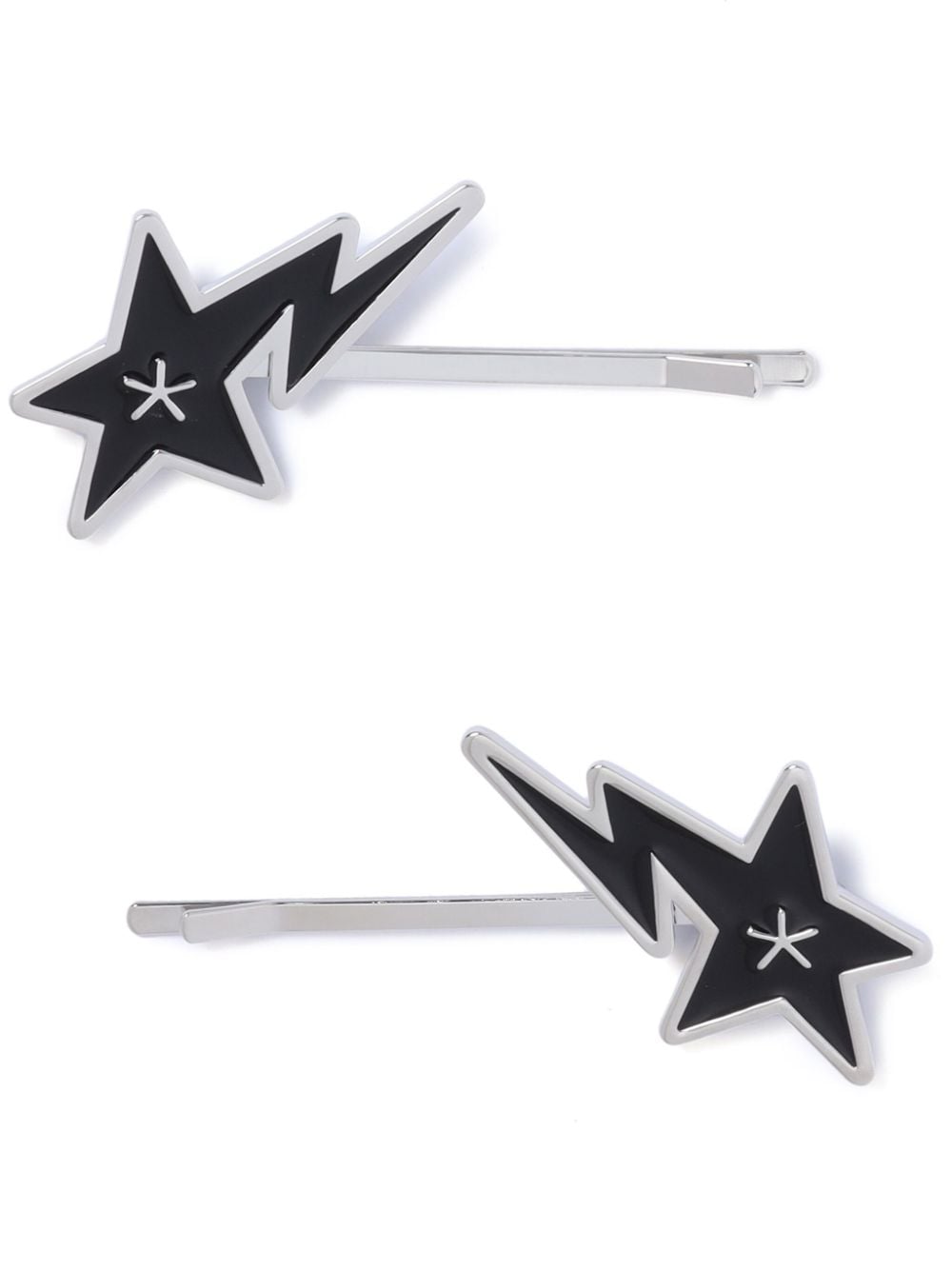 BAPY BY *A BATHING APE® logo hair pins (pack of two) - Black von BAPY BY *A BATHING APE®