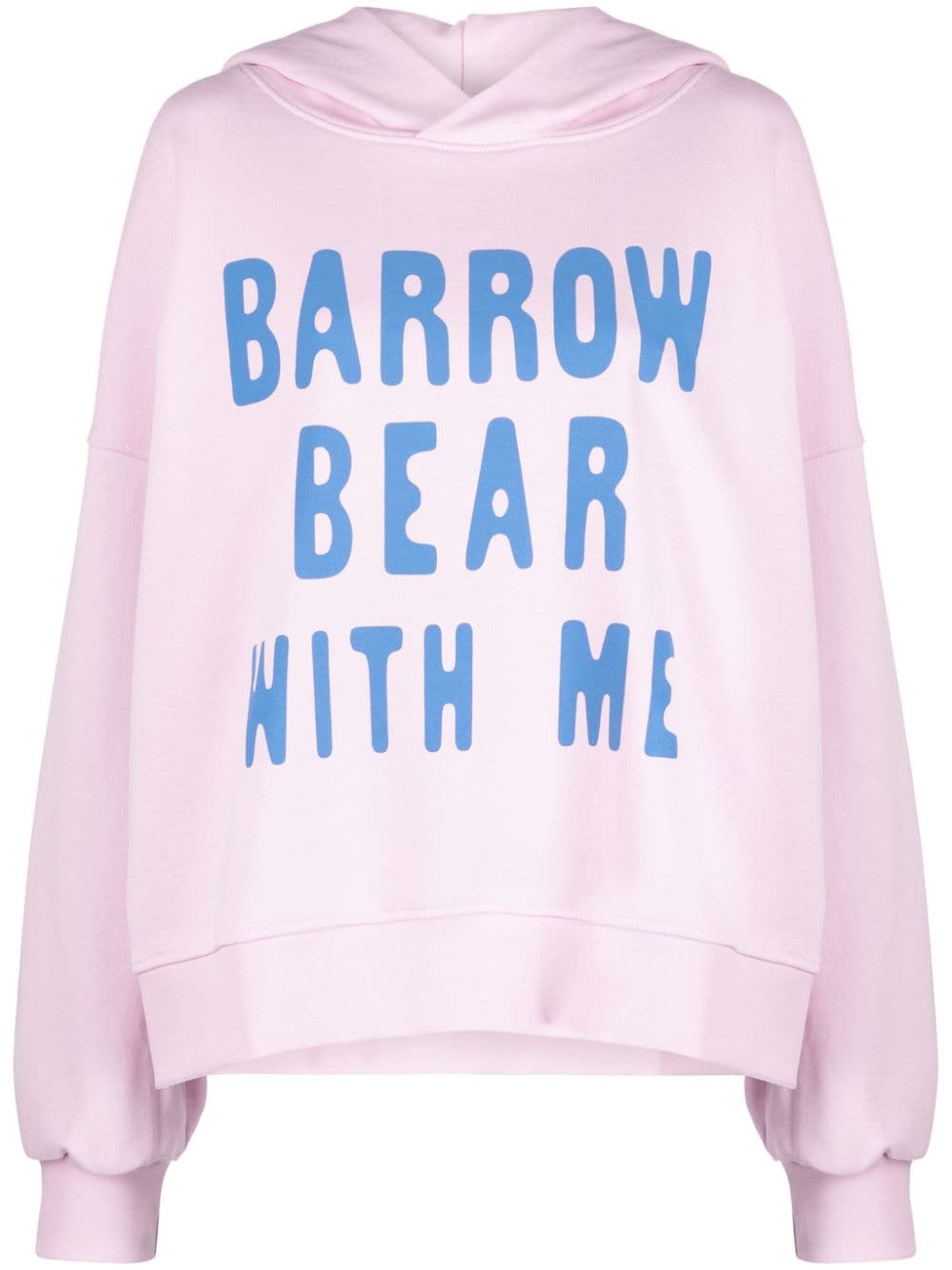 BARROW bear-print jersey hoodie - Pink von BARROW