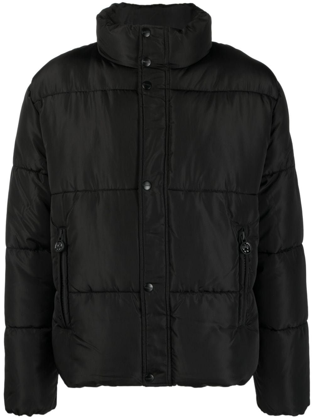 BARROW logo-embroidered padded jacket - Black von BARROW