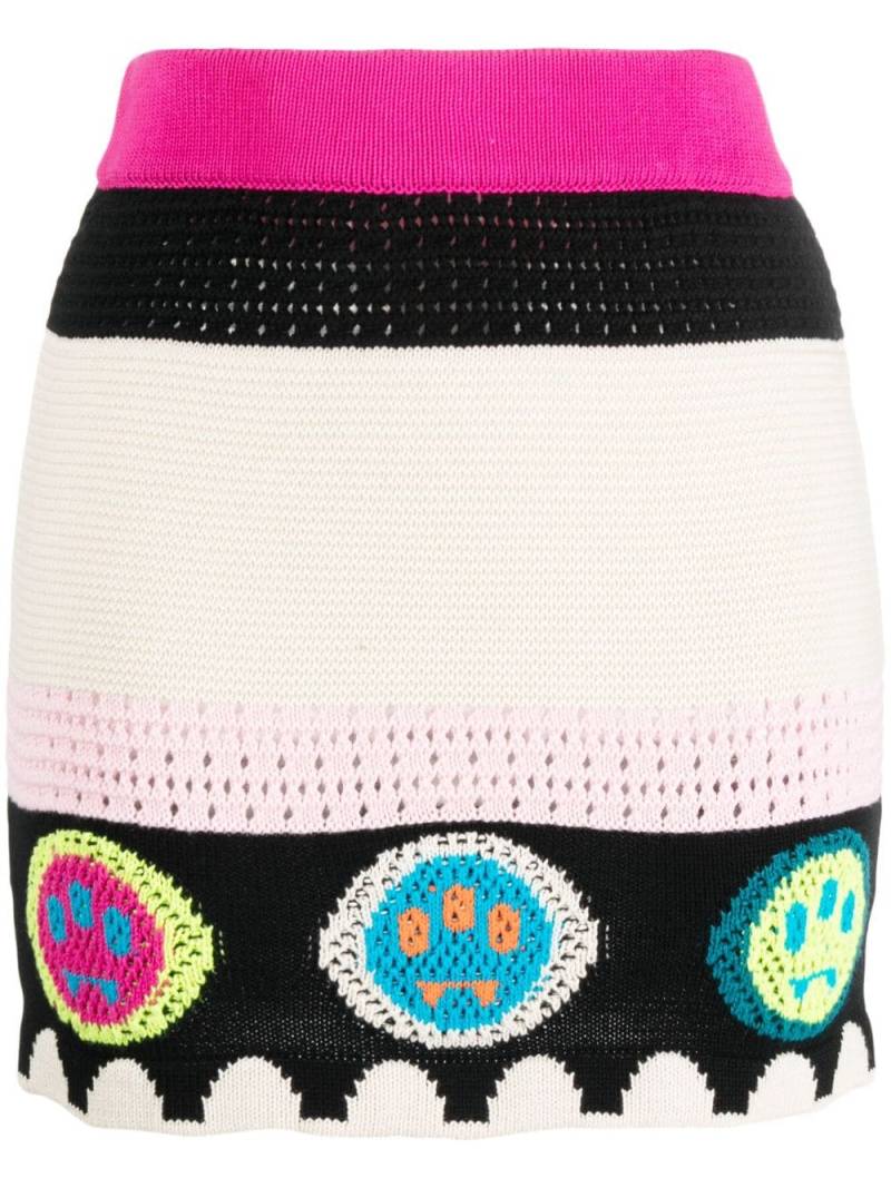 BARROW logo-jacquard knitted mini skirt - Pink von BARROW