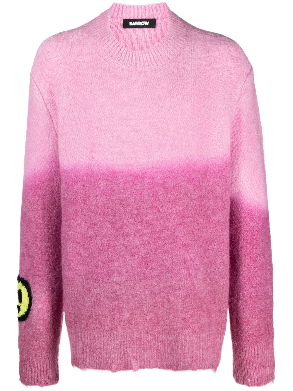 BARROW logo-jacquard ombré-knit jumper - Pink von BARROW