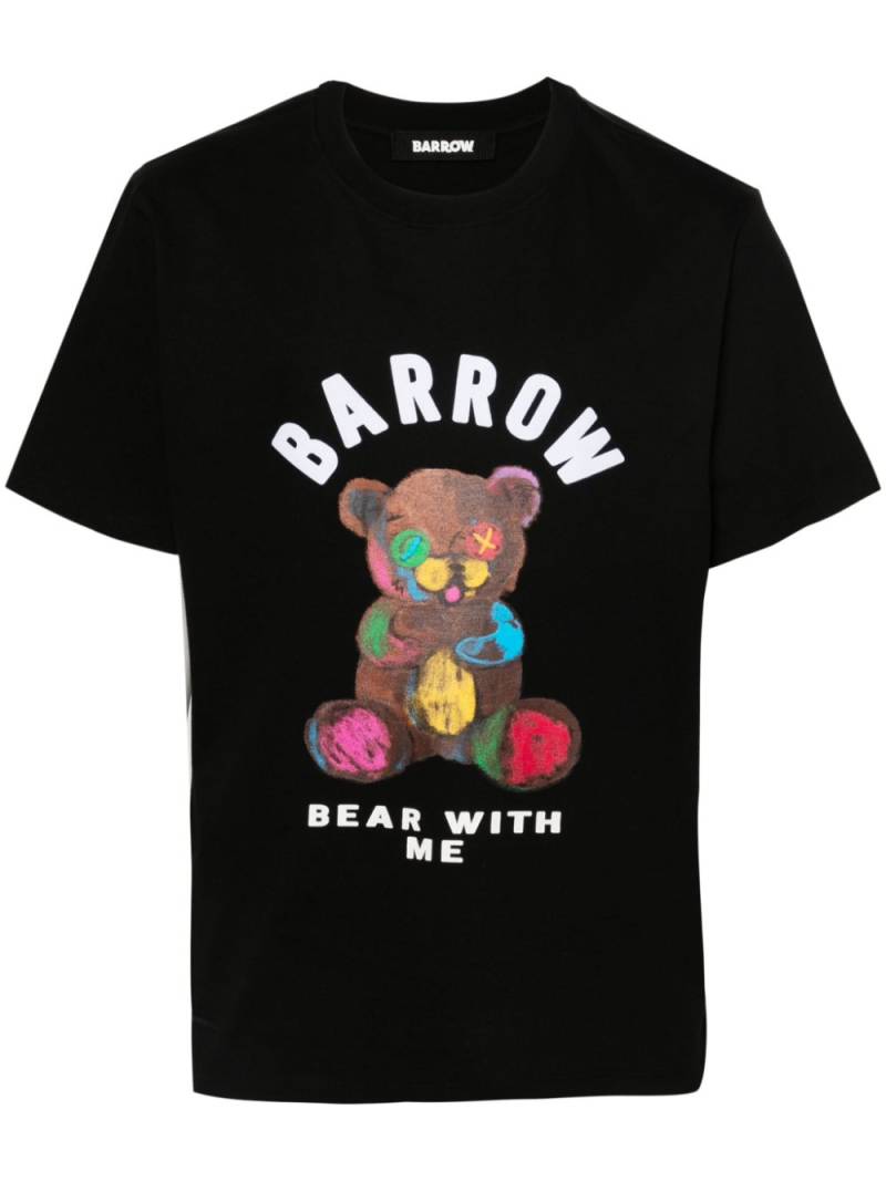 BARROW logo-print cotton T-shirt - Black von BARROW
