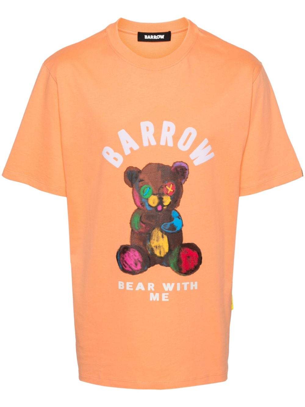 BARROW logo-print cotton T-shirt - Orange von BARROW