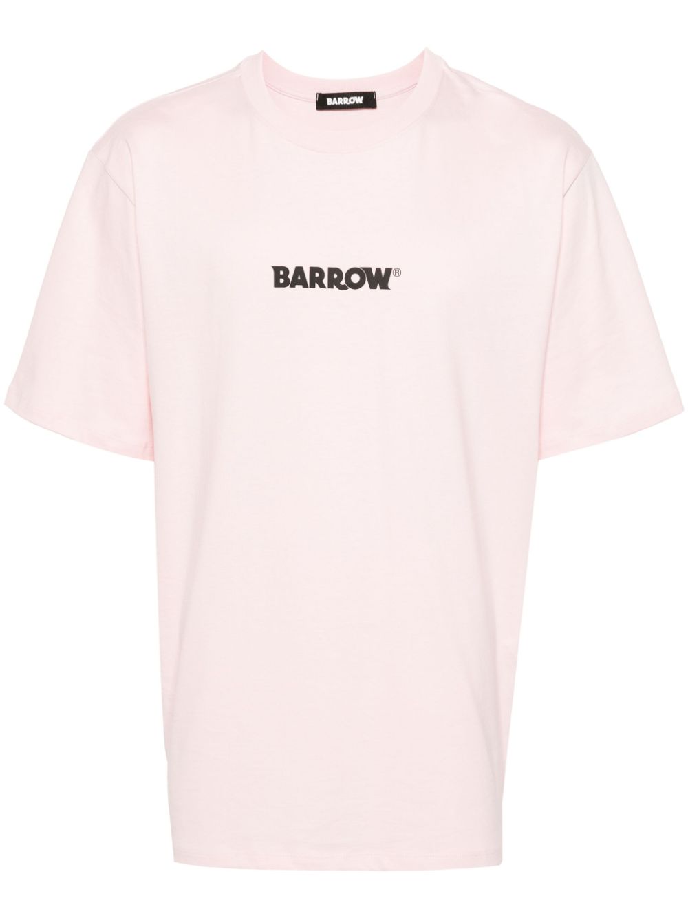 BARROW logo-print cotton T-shirt - Pink von BARROW