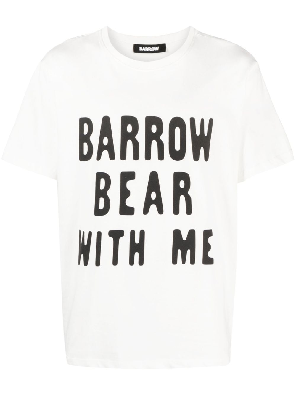 BARROW logo-print cotton T-shirt - White von BARROW