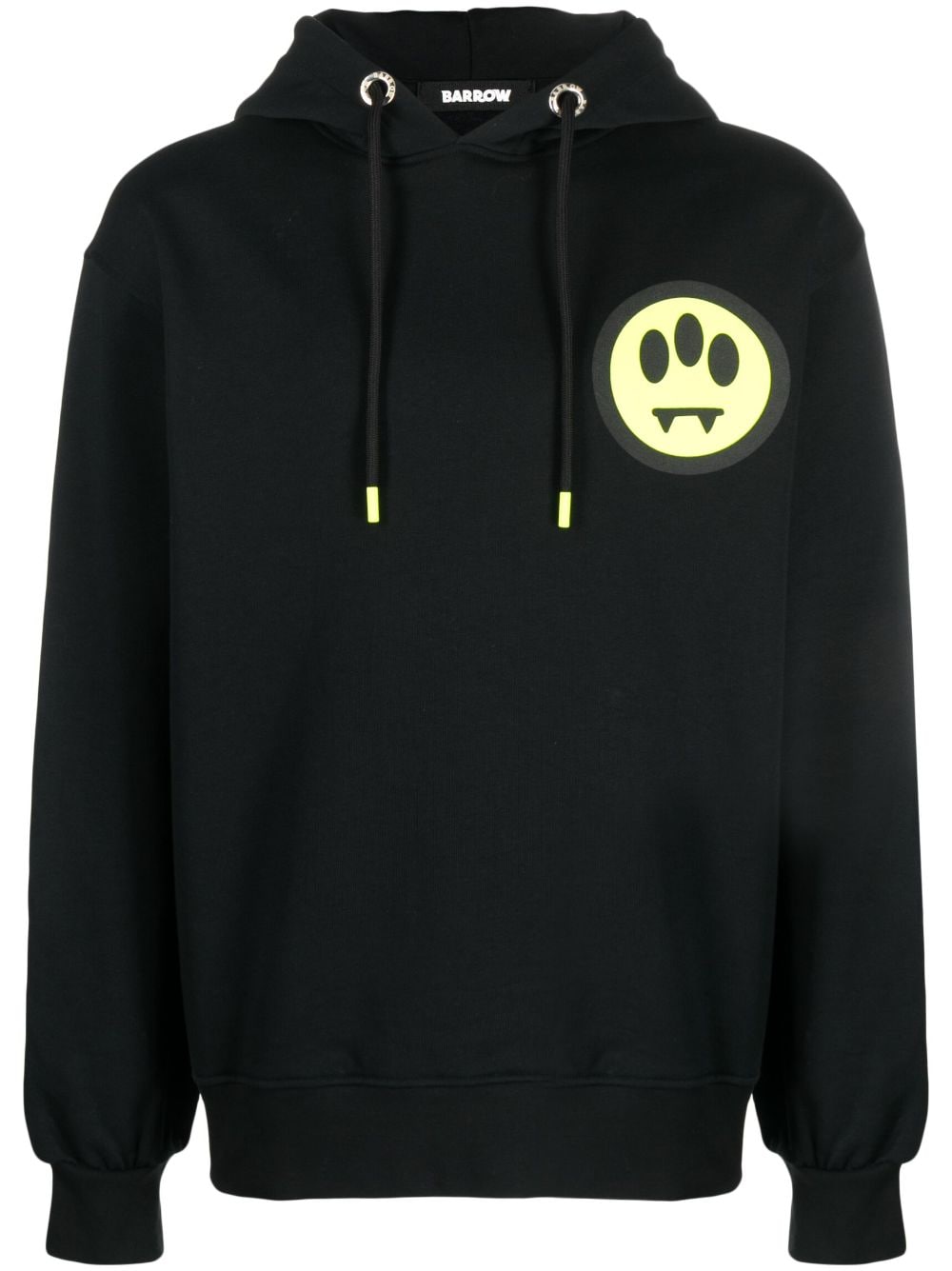 BARROW logo-print cotton hoodie - Black von BARROW