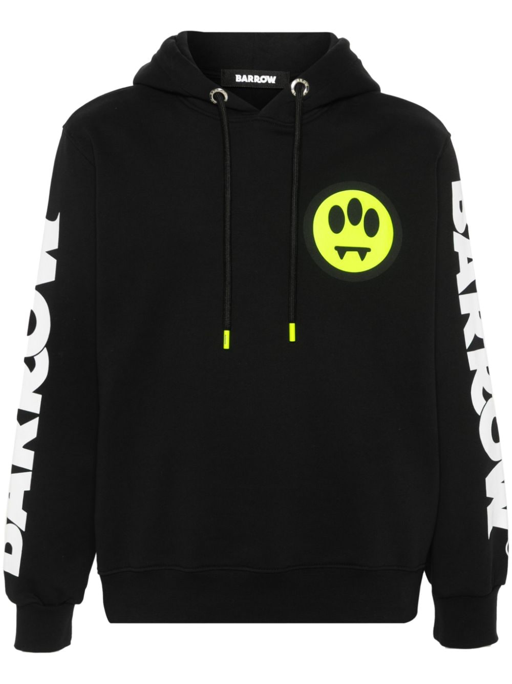 BARROW logo-print cotton hoodie - Black von BARROW