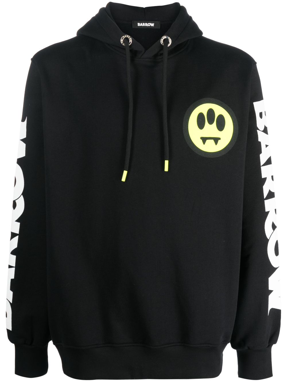 BARROW logo-print cotton hoodie - Black von BARROW