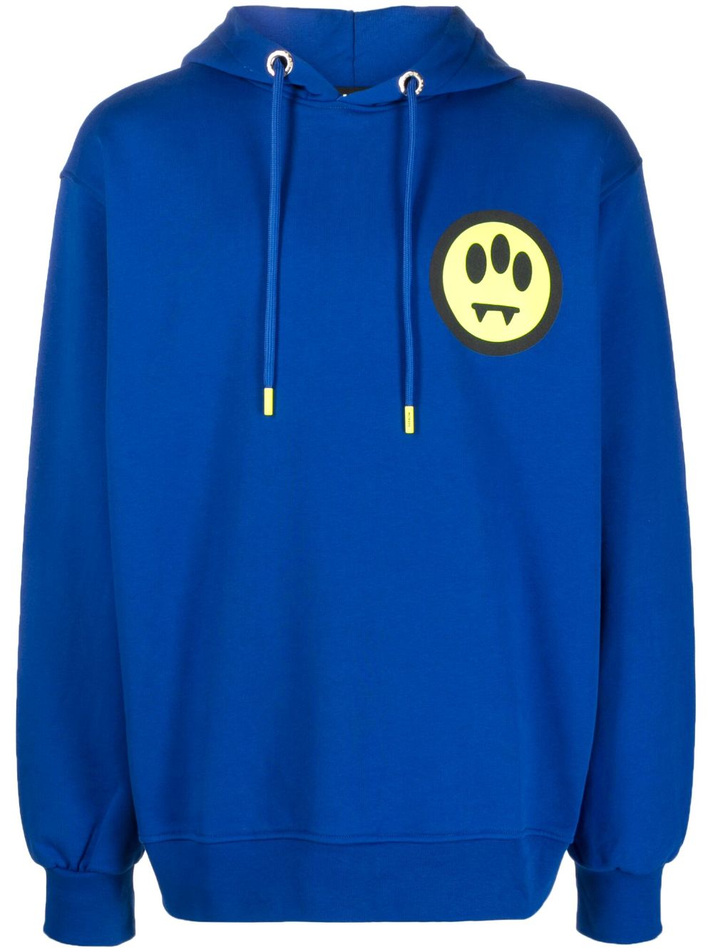 BARROW logo-print cotton hoodie - Blue von BARROW