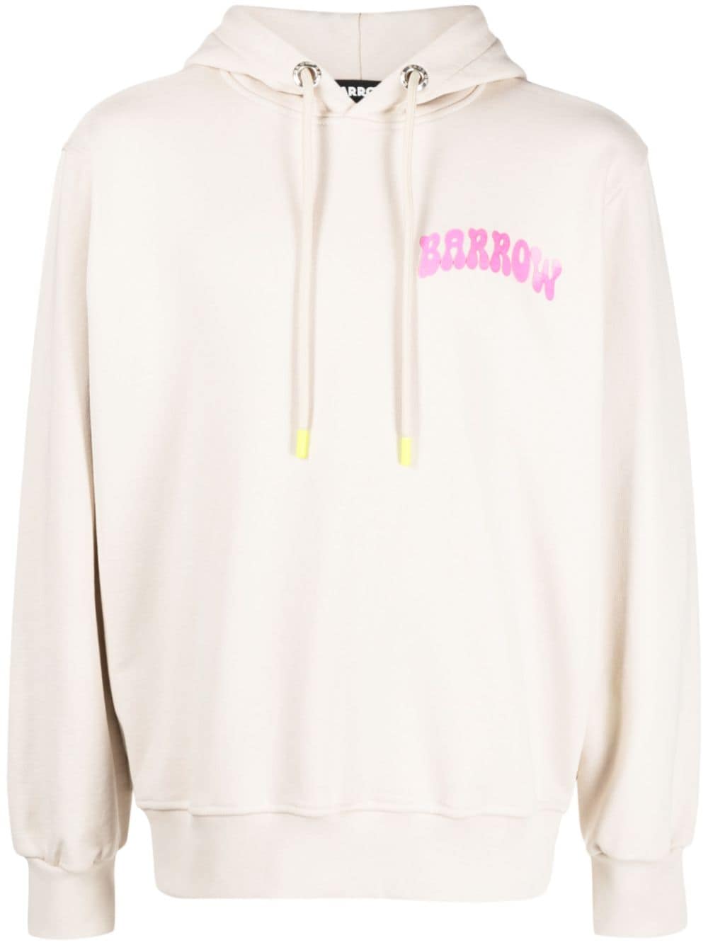 BARROW logo-print cotton hoodie - Neutrals von BARROW