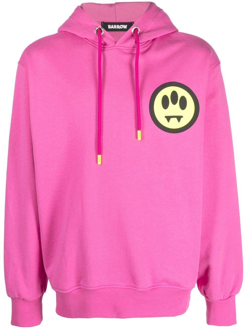 BARROW logo-print cotton hoodie - Pink von BARROW