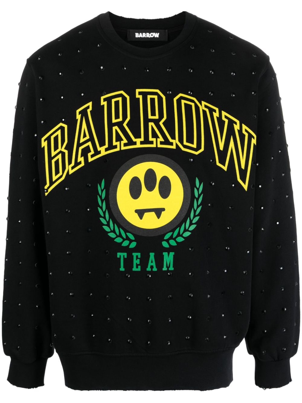 BARROW logo-print cotton sweatshirt - Black von BARROW