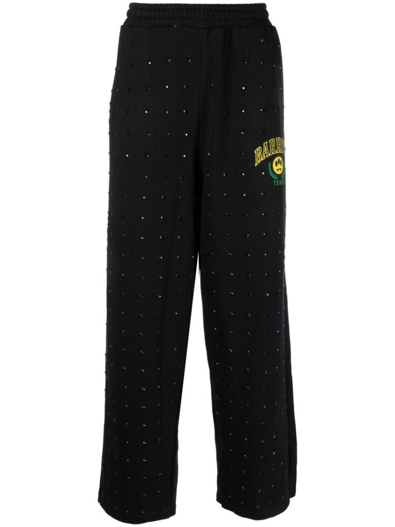 BARROW logo-print cotton track pants - Black von BARROW