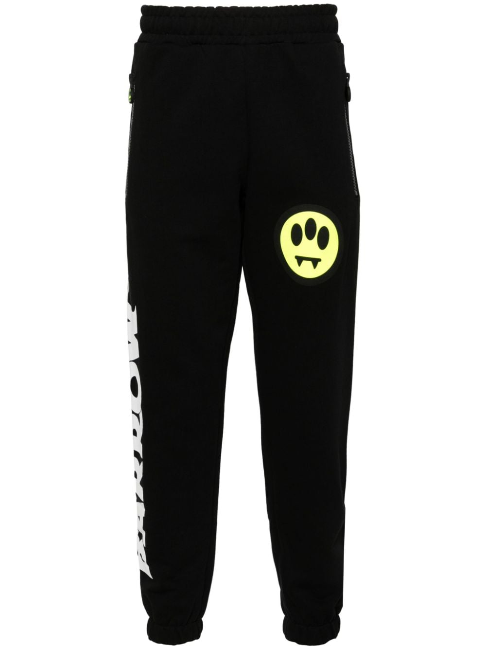 BARROW logo-print cotton track pants - Black von BARROW