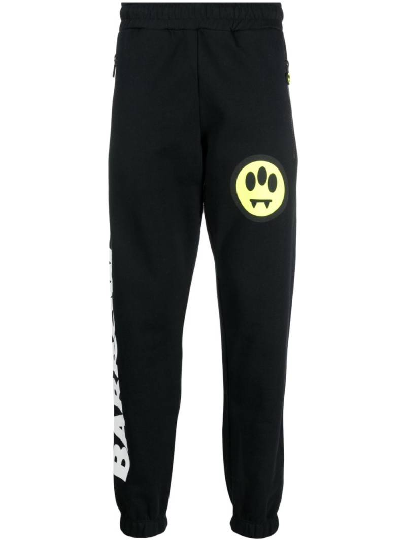 BARROW logo-print cotton track pants - Black von BARROW