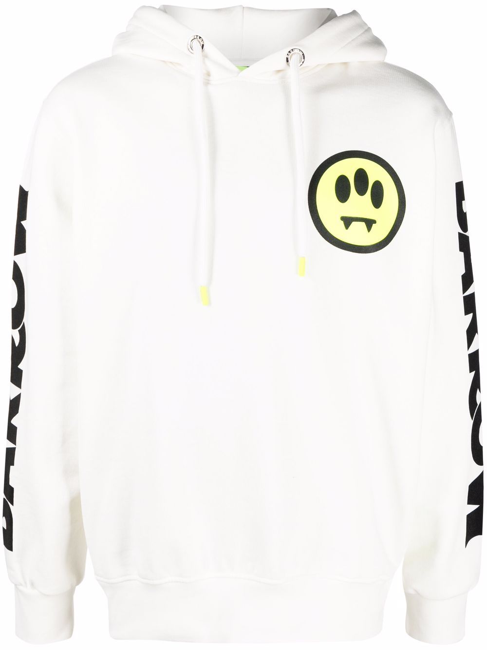 BARROW logo-print drawstring hoodie - White von BARROW