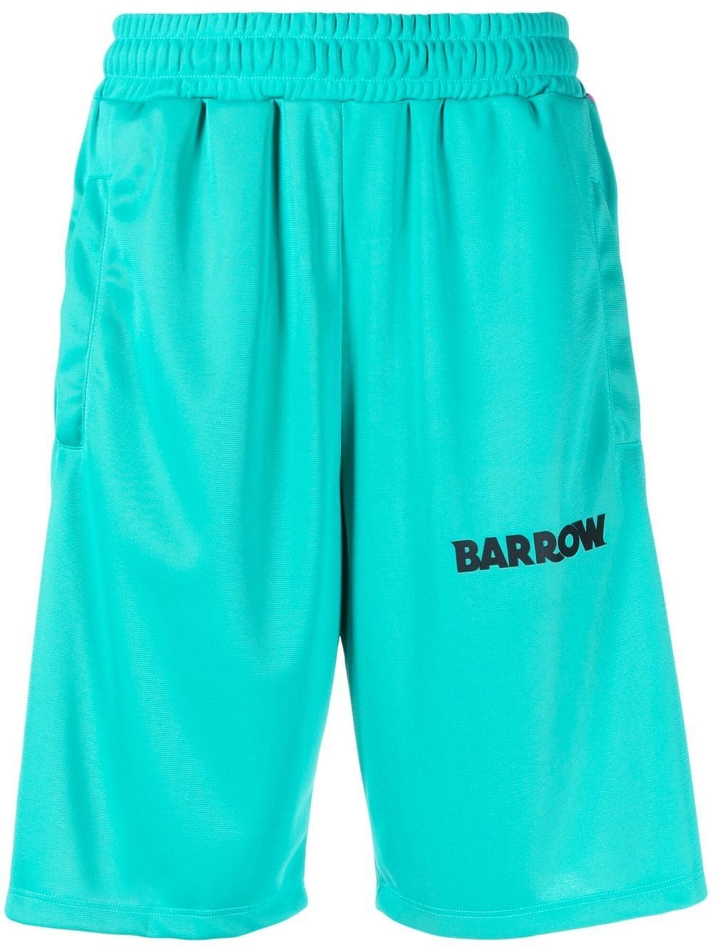 BARROW logo-print knee-length shorts - Green von BARROW