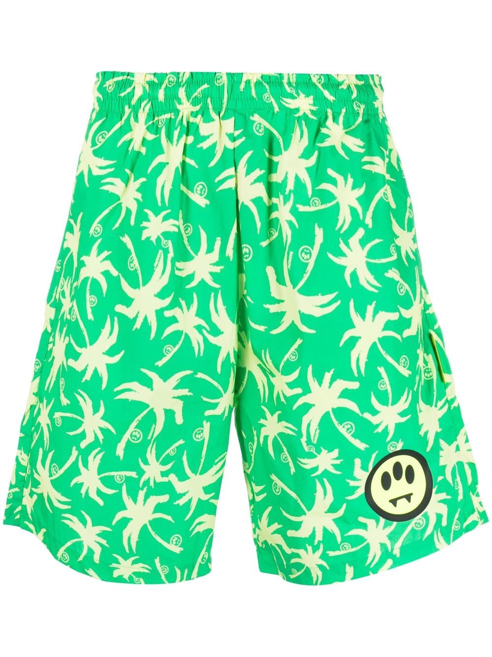 BARROW palm tree-print cotton shorts - Green von BARROW