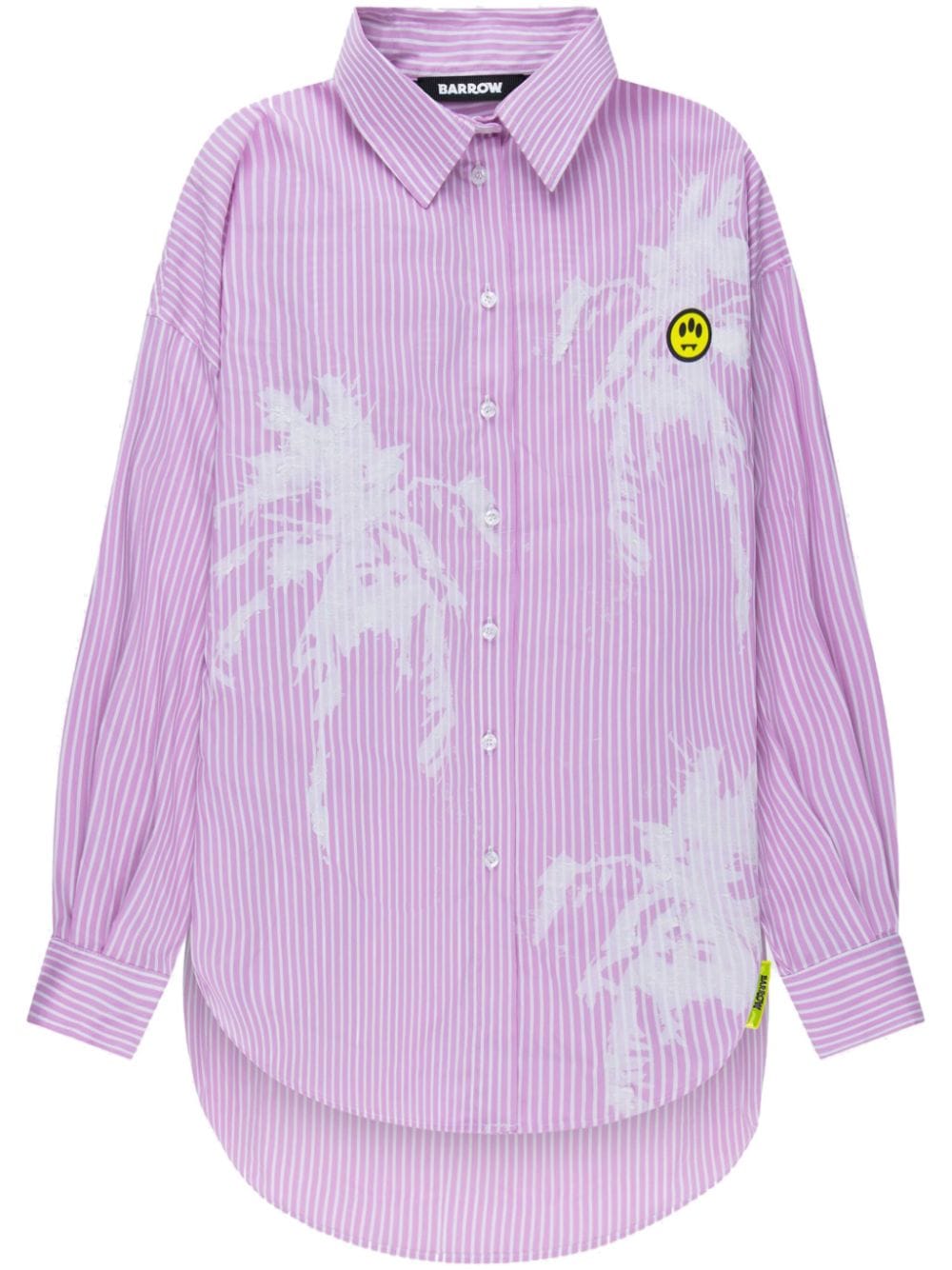 BARROW striped button-up shirt - Purple von BARROW