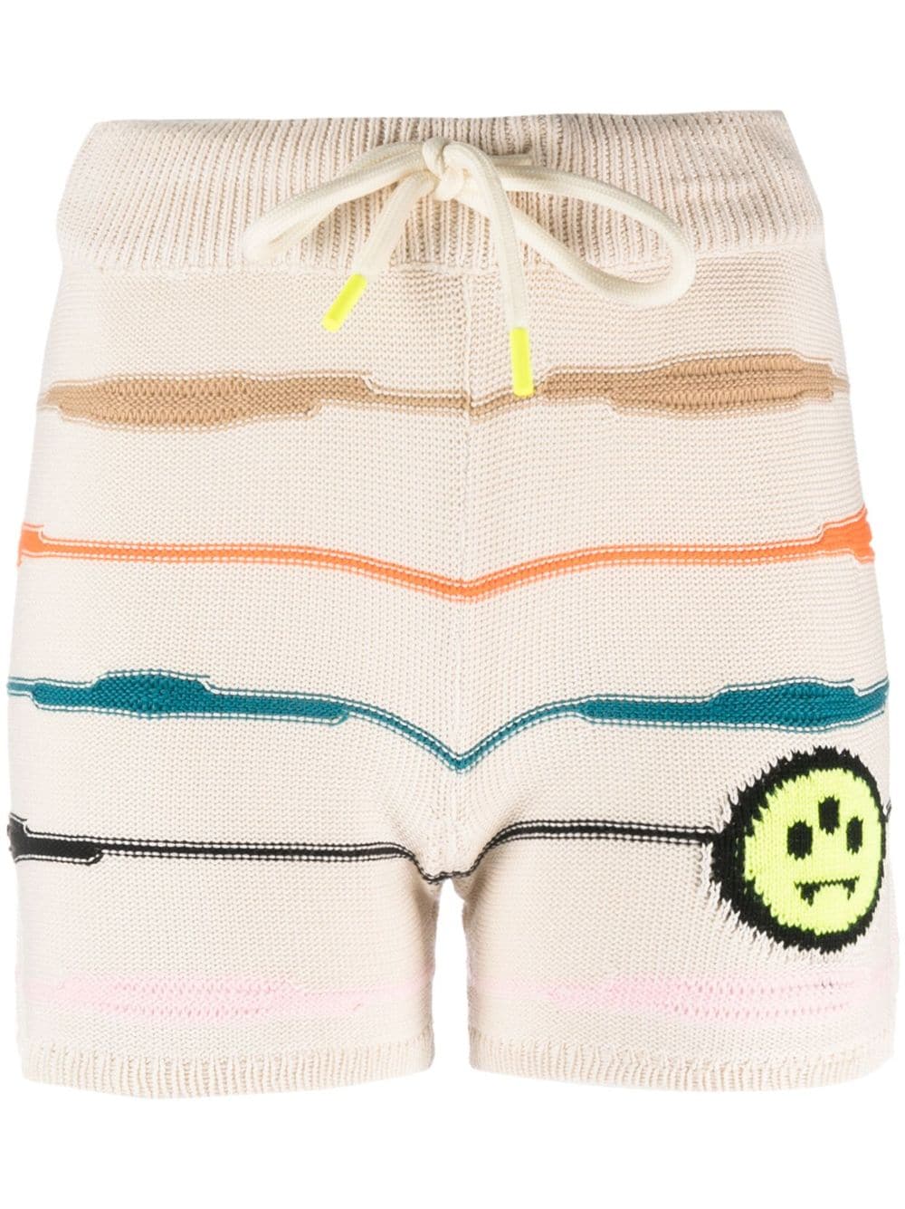 BARROW striped knitted shorts - Neutrals von BARROW