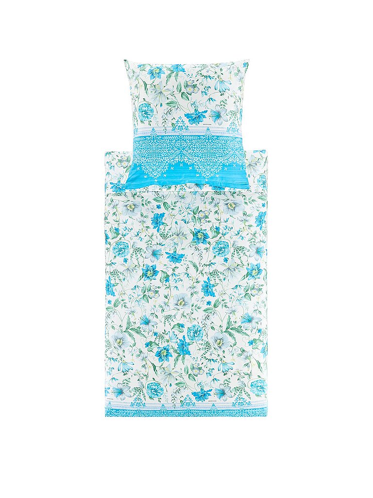 BASSETTI Satin Bettwäsche CASABLANCA 70x90cm/140x200cm Blau blau BASSETTI Satin Bettwäsche CASABLANCA 70x90cm/140x200cm Blau blau von BASSETTI