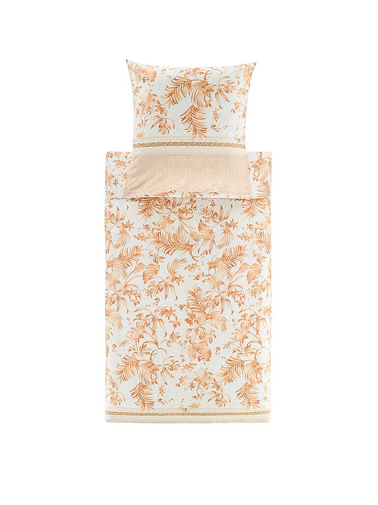 BASSETTI Satin Bettwäsche IBISCUS 70x90cm/140x200cm Creme/Koral beige BASSETTI Satin Bettwäsche IBISCUS 70x90cm/140x200cm Creme/Koral beige von BASSETTI