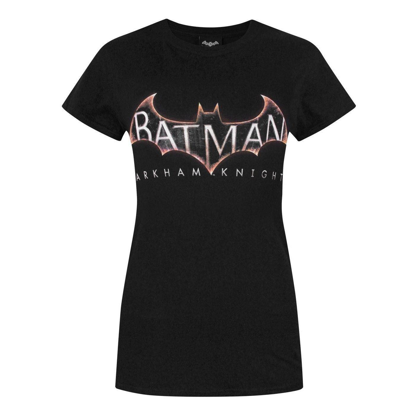 Arkham Knight Logo Tshirt Damen Schwarz XL von BATMAN