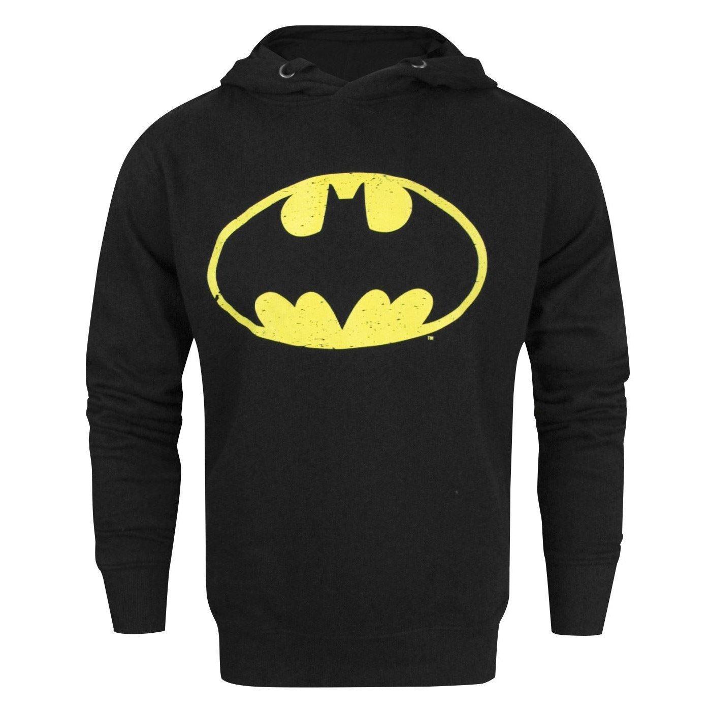 Speckle Kapuzenpullover Herren Schwarz XXL von BATMAN