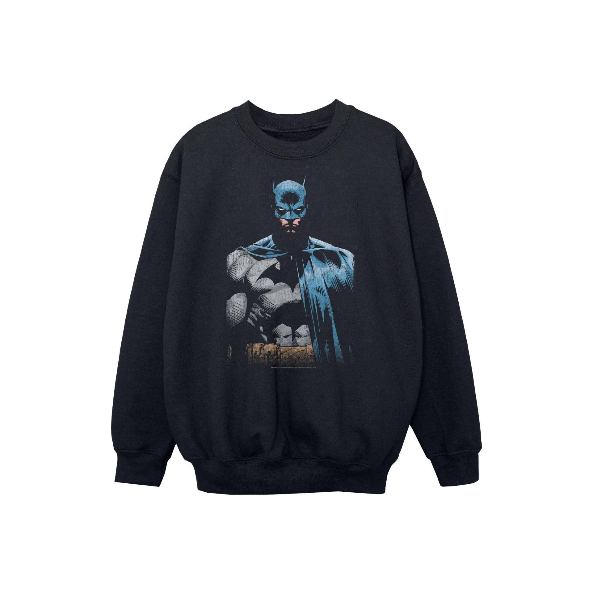 Close Up Sweatshirt Jungen Schwarz 140/146 von BATMAN