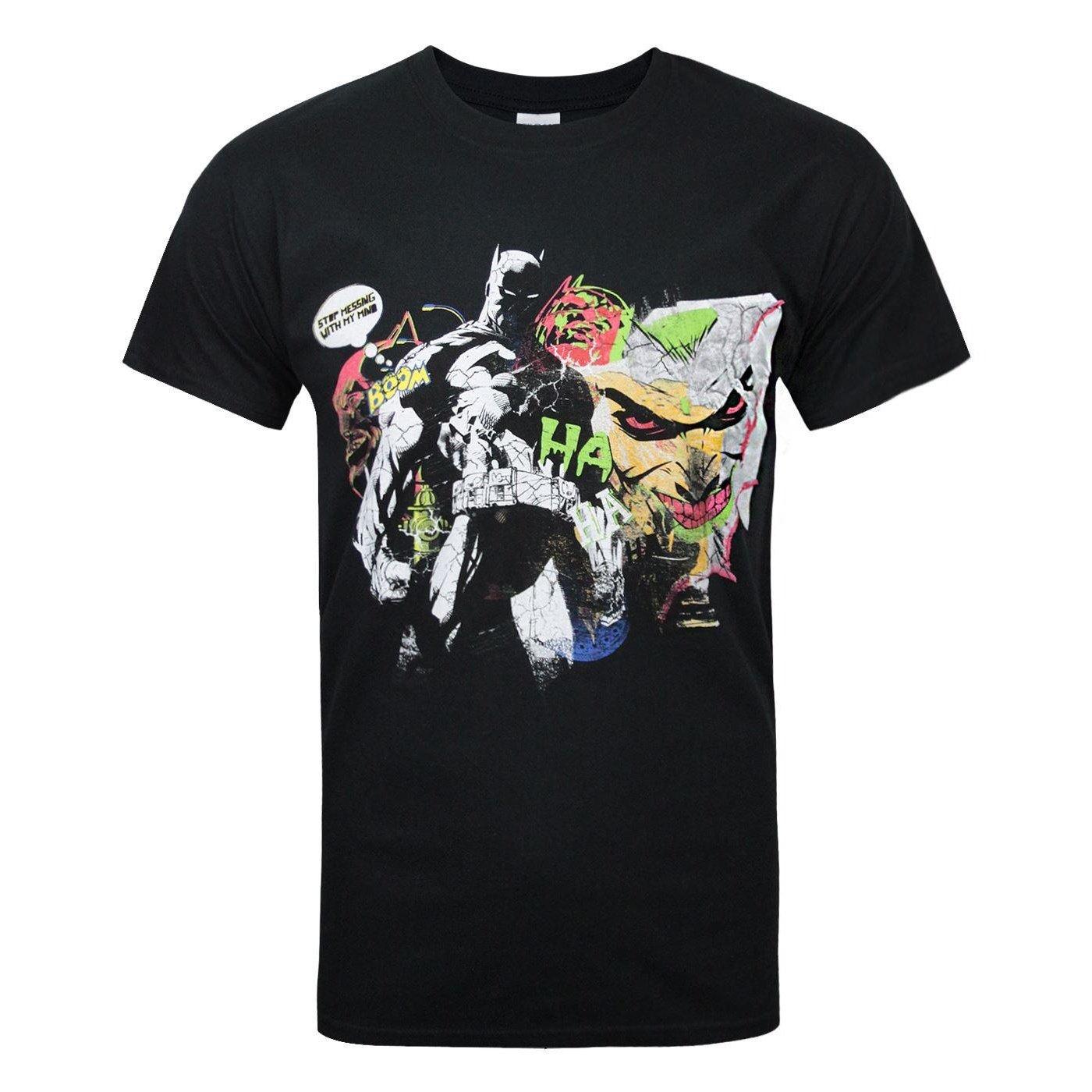 Offizielles Joker Graffiti Tshirt Herren Schwarz M von BATMAN