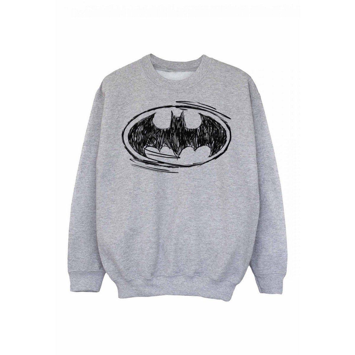 Sweatshirt Logo Jungen Grau 116 von BATMAN