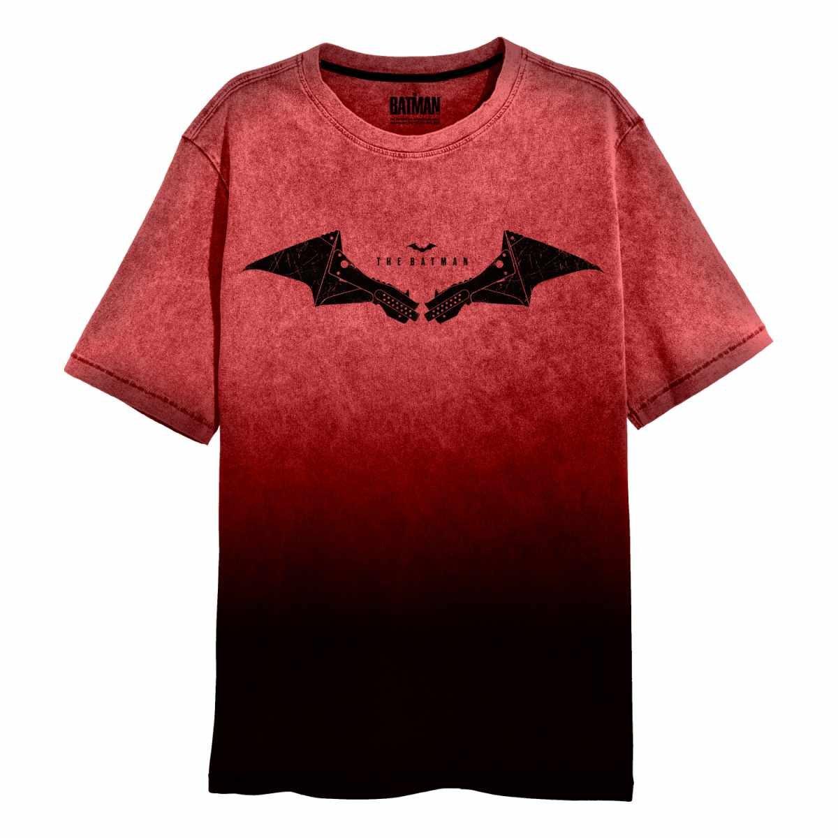 Tshirt Acid Wash Damen Schwarz L von BATMAN