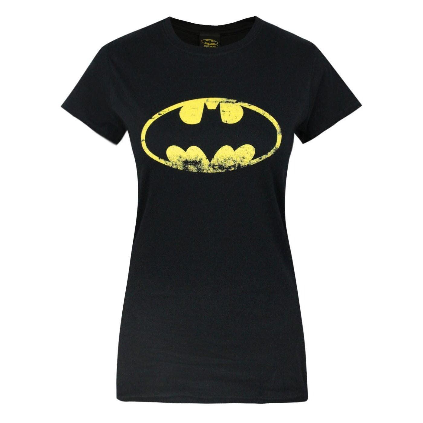 Tshirt Mit Logo, Usedlook Damen Schwarz XL von BATMAN