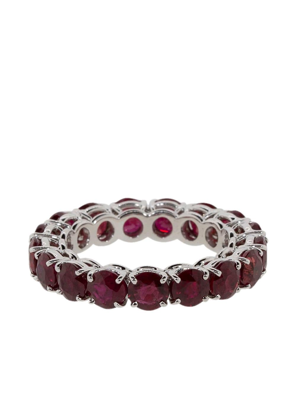 BAYCO 18kt white gold ruby ring - Red von BAYCO