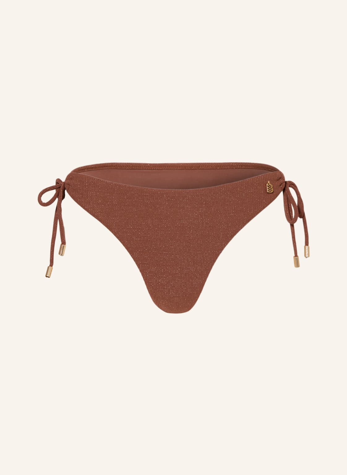 Beachlife Basic-Bikini-Hose Rouge Shimmer Mit Glitzergarn rot von BEACHLIFE