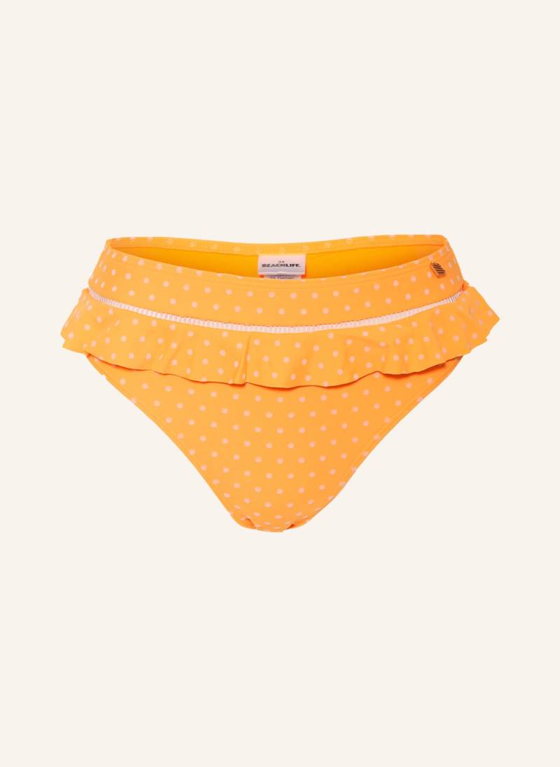 Beachlife High-Waist-Bikini-Hose Velvet Dot orange von BEACHLIFE