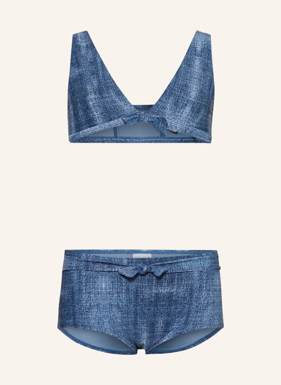 Beachlife Bustier-Bikini Denim blau von BEACHLIFE