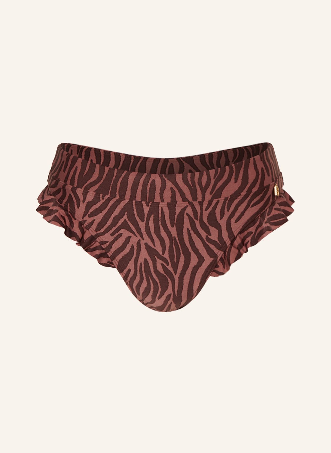 Beachlife High-Waist-Bikini-Hose Zebra rot von BEACHLIFE