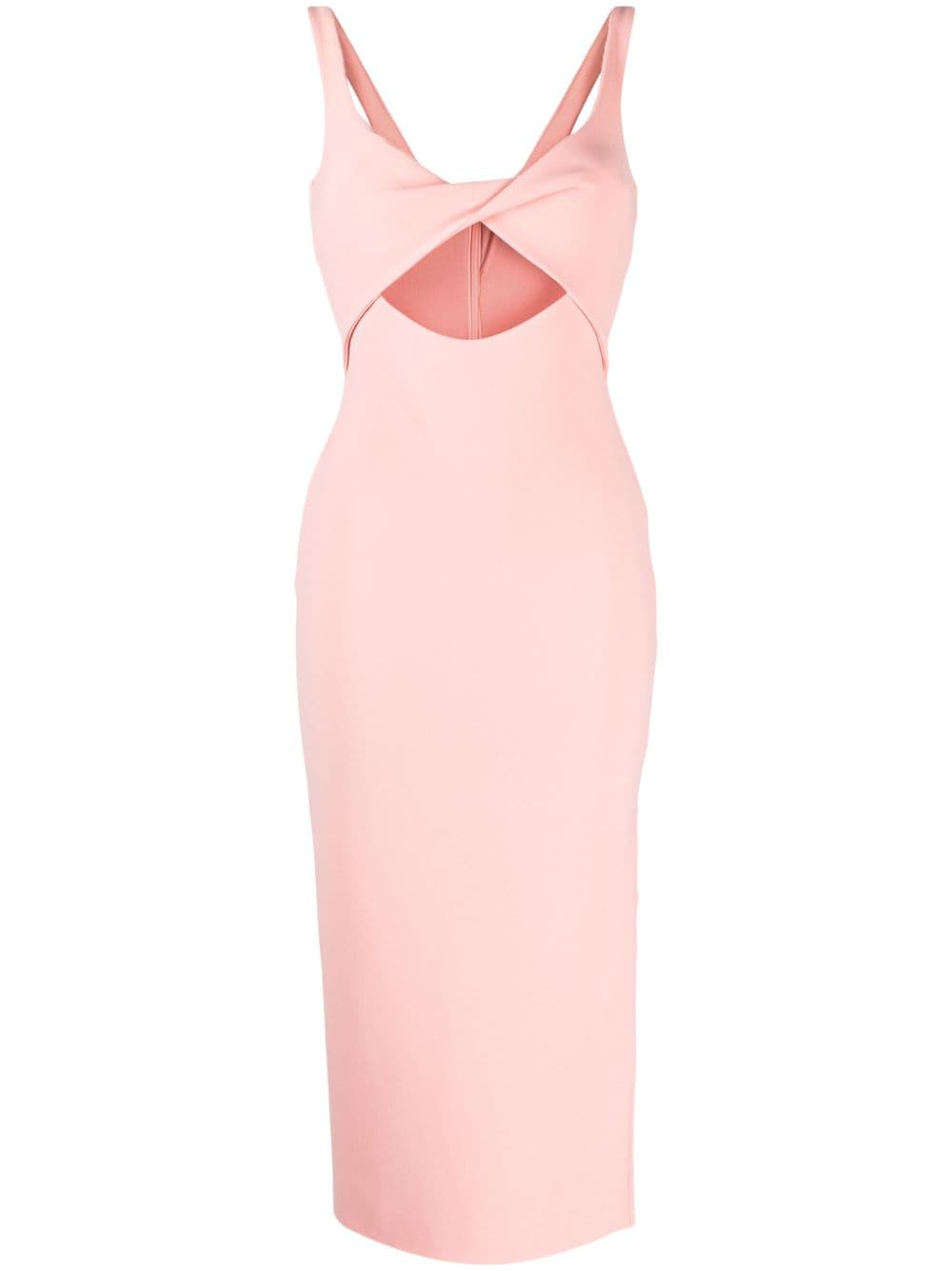 BEC + BRIDGE Joelle cut-out detail midi dress - Pink von BEC + BRIDGE